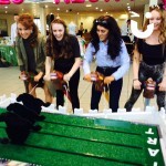 Three girls riding the Gold Cup Hire