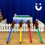The Gold Cup Reindeer Racing is suitable for all indoor events