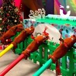 Featuring 4 comical reindeer, the Gold Cup Reindeer Racing is a barrel of laughs.
