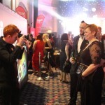Digital Graffiti Wall at a black tie event