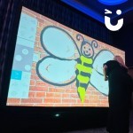 Digital Graffiti Wall At A Corporate Dinner