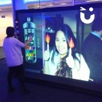 Digital Graffiti Wall at an artists exhibition