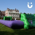 The Human Table Football Hire  in front of a Victorian Manor House