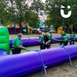 Have a quick game of five-a-side or turn it into a competition.