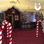 Inflatable Santa's Grotto with Candy Cains
