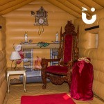 Inflatable Santa's Grotto indoors
