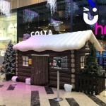 Inflatable Santa's Christmas Grotto in shopping centre