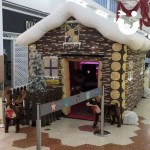 Inflatable Santa's Christmas Grotto inside shopping centre for Christmas promotion