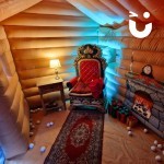 Inflatable Santa's Christmas Grotto inside
