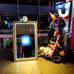The Magic Selfie Mirror Hire with Christmas themed props