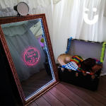 Our Magic Selfie Mirror Hire set up for a clients indoor awards evening 