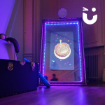 Selfie Mirror setup for corporate event