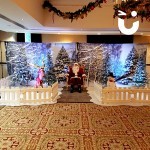 Winter Wonderland Meet and greet set up during an indoor event