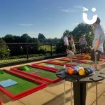 Mini Golf Hire at a Corporate Fun Day
