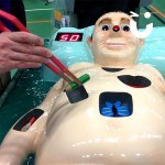 Closeup of the patients chest on the Operation Hire 