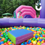 the ball pool section of the Playzone Hire