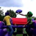 2 boyson the Pole Joust Hire in the middle of a battle