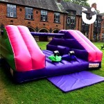The Pole Joust Hire all set up and ready for an outdoor fun day