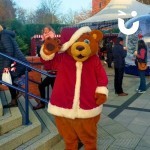Santa Bear At An Outdoor Corporate Festive Event