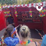 Event guests shooting on the Cork Shoot Side Stall