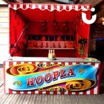 The Hoopla Stall Hire all set up for guests at an indoor event