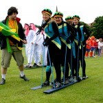 Jamaican Bobsled team on our Ski Slalom Hire