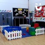 The Soft Play Area Hire inside a school classroom