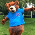 Fun Bear Hire posing for the camera at an outdoor fun day
