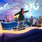 Surf Simulator Hire at a university Hawaiin Themed party