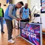 Mega Buzz Wire for an indoor Team Building Event