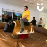 Rodeo Bull for an indoor Team Building Event