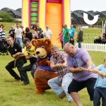 The classic Tug of War challenge makes for an entertaining watch for guests of a corporate fun day event, where a team try with all their might to be victorious