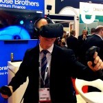 The Virtual Reality Experience being used by a guest at an exhibition, used to engage guests and boost promotion