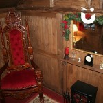 Fire place of Santa's Wooden Grotto 
