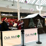 Santa's Wooden Grotto inside a shopping centre