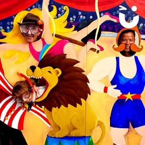 Circus Photo Peep Board Hire