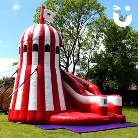 Helter Skelter Inflatable Slide Hire