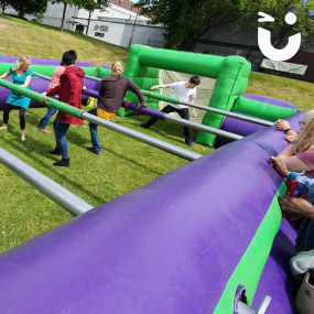 Human Table Football Inflatable Hire