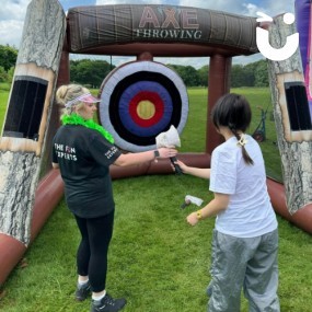 Inflatable Axe Throwing Hire