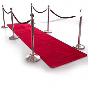 Red Carpet (4m) & Stanchions Hire