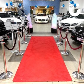 Red Carpet (4m) & Stanchions Hire