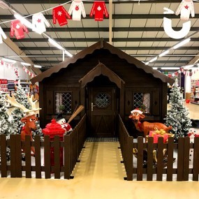 Wooden Christmas Grotto Hire