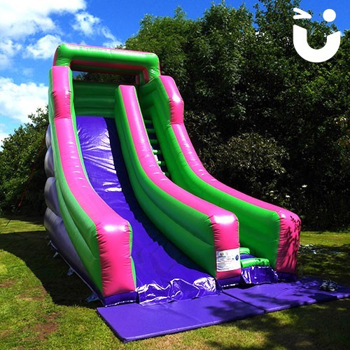 Our Giant Inflatable Slide Hire basking in the sun