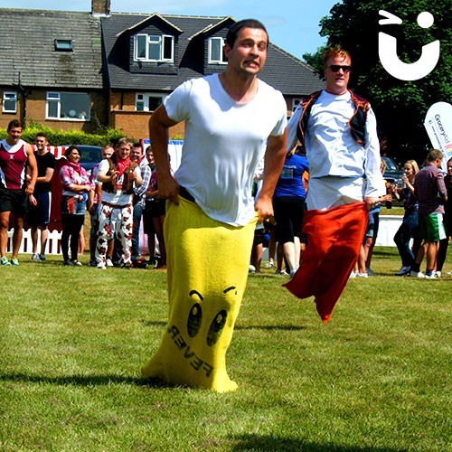 Sack Race Hire at an outdoor community event 