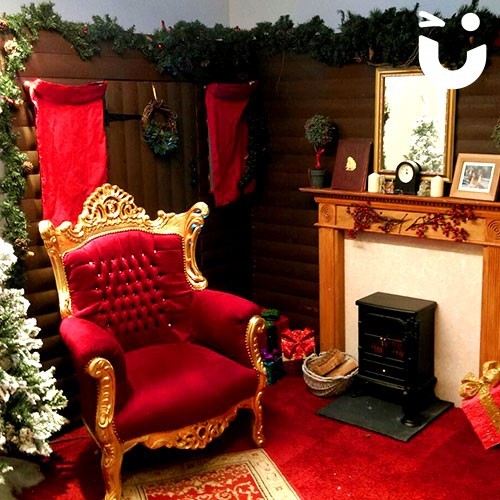 Santa's Christmas Wooden Grotto Facade Hire