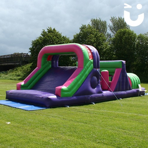 Inflatable Assault Course Hire 10m Of Obstacles Fun Experts®️