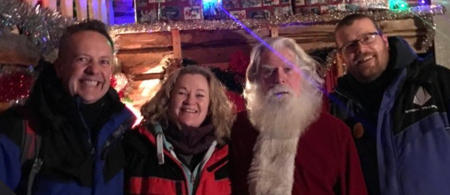 Directors of Fun Visit Santa