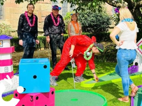 Crazy Golf Staff Summer corporate fun day