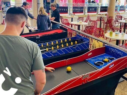 Skee Ball Table top challenge for a day of Fun at Work