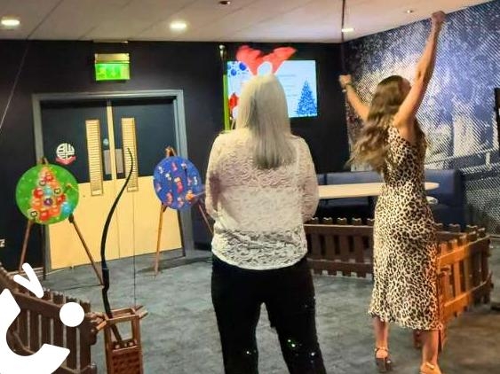 Christmas Soft Target Archery for festive party